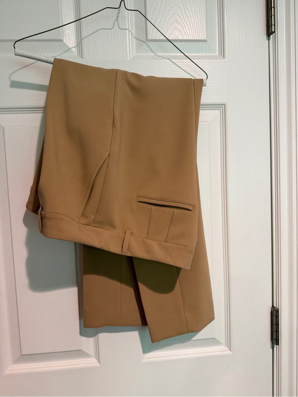 White House Black Market Camel Boot-Cut Trousers